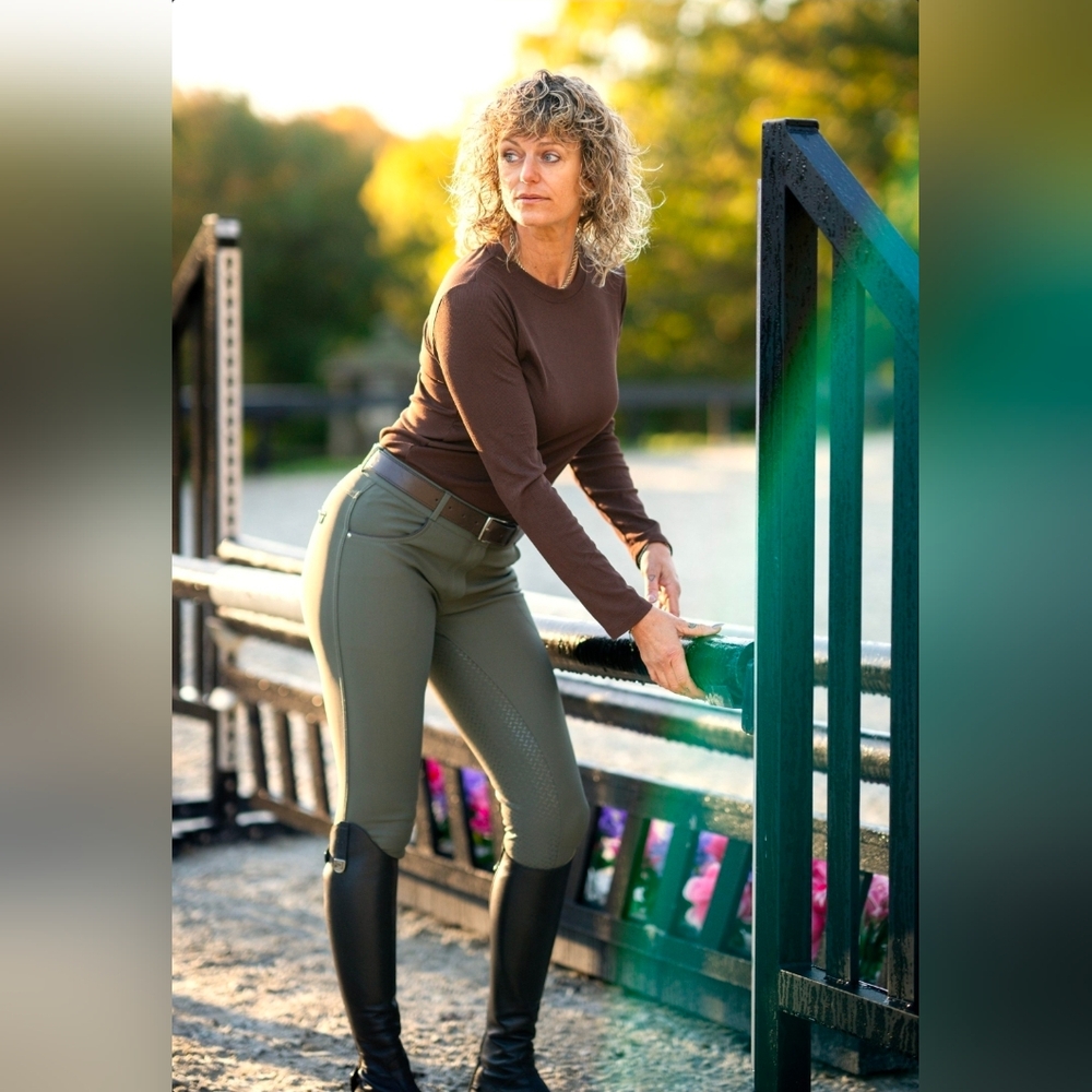 KL Select Gabrielle 26R FS Olive/Espresso Riding Breeches